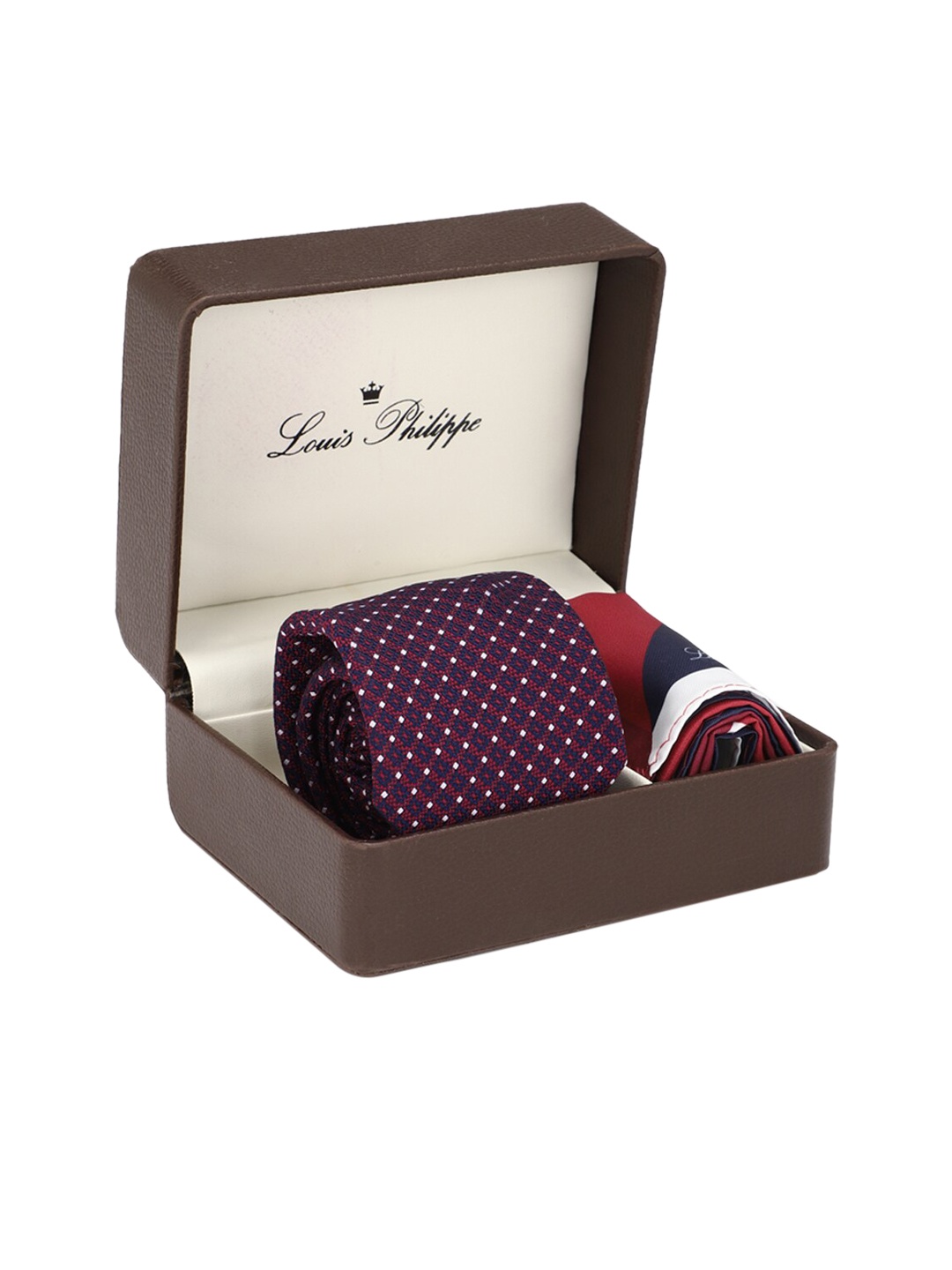 

Louis Philippe Men Purple & Blue Printed Accessory Gift Set