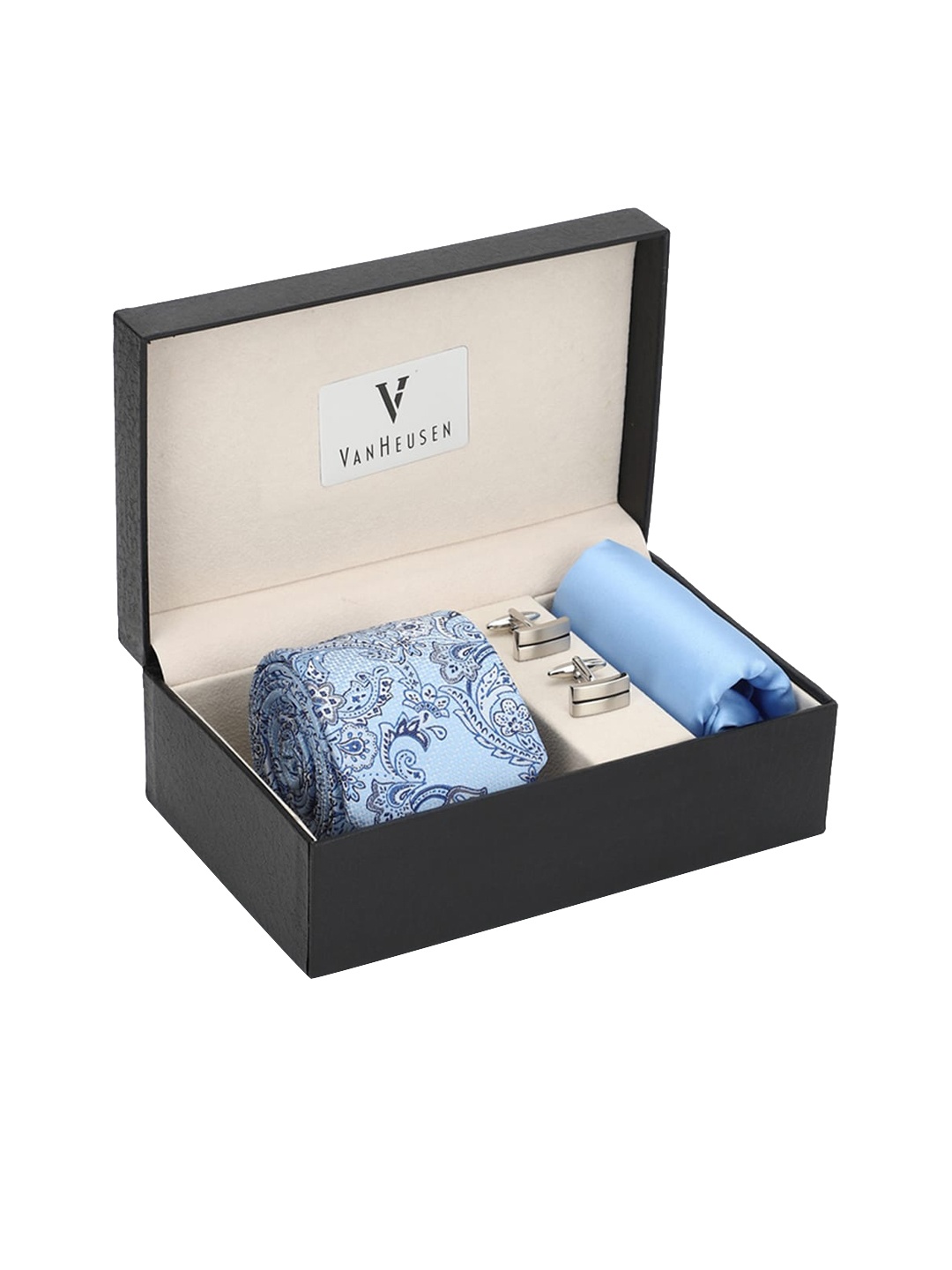 

Van Heusen Men Blue Printed Accessory Gift Set