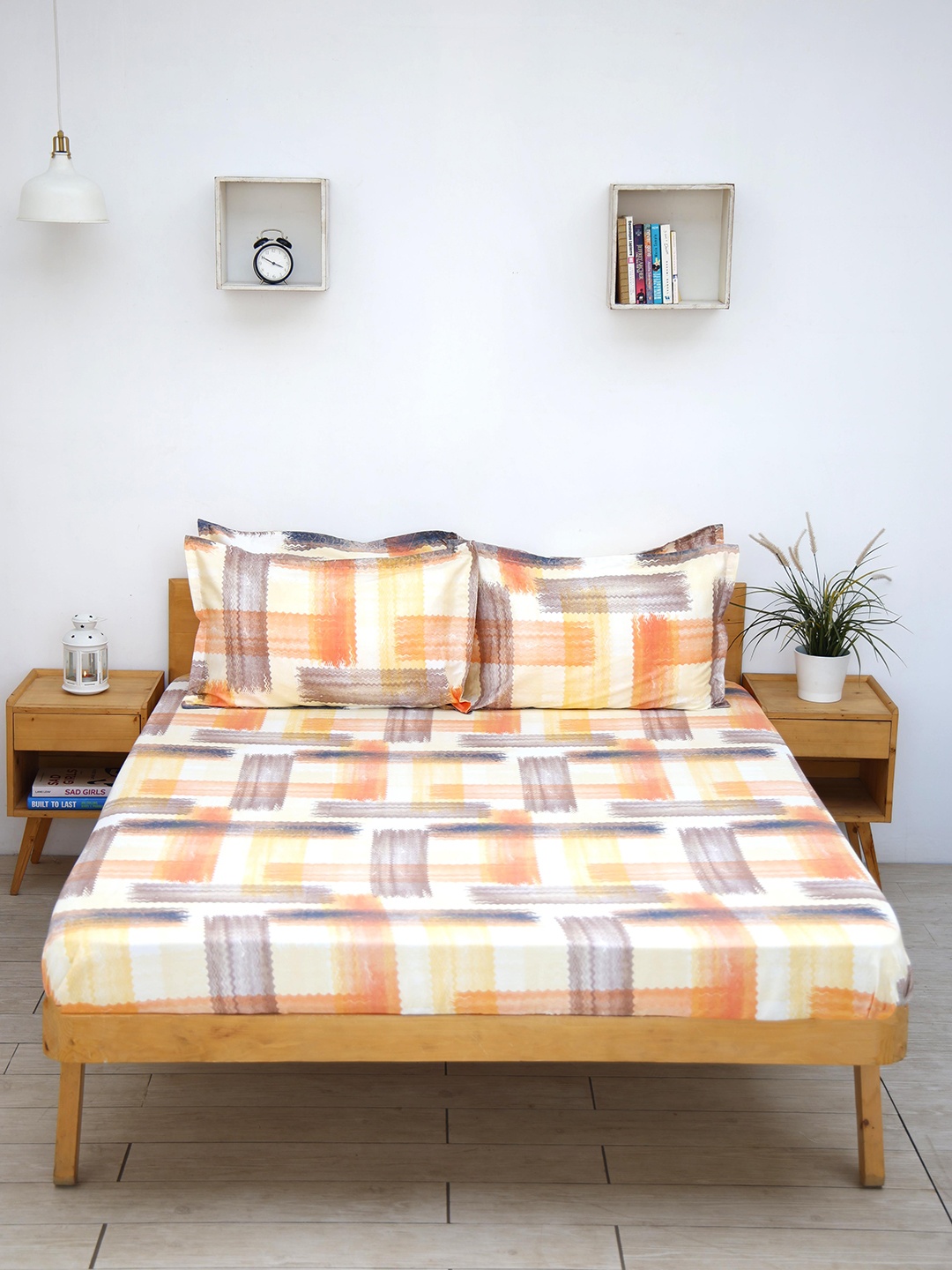 

Ariana Peach Super King Bedsheet