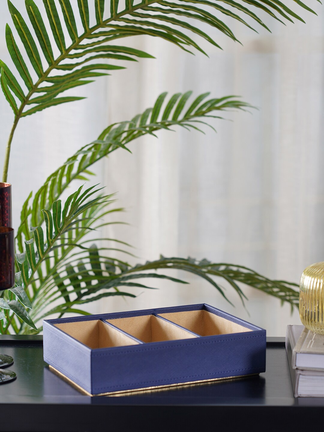 

Pure Home and Living Blue Elan 3-Compartment Tray