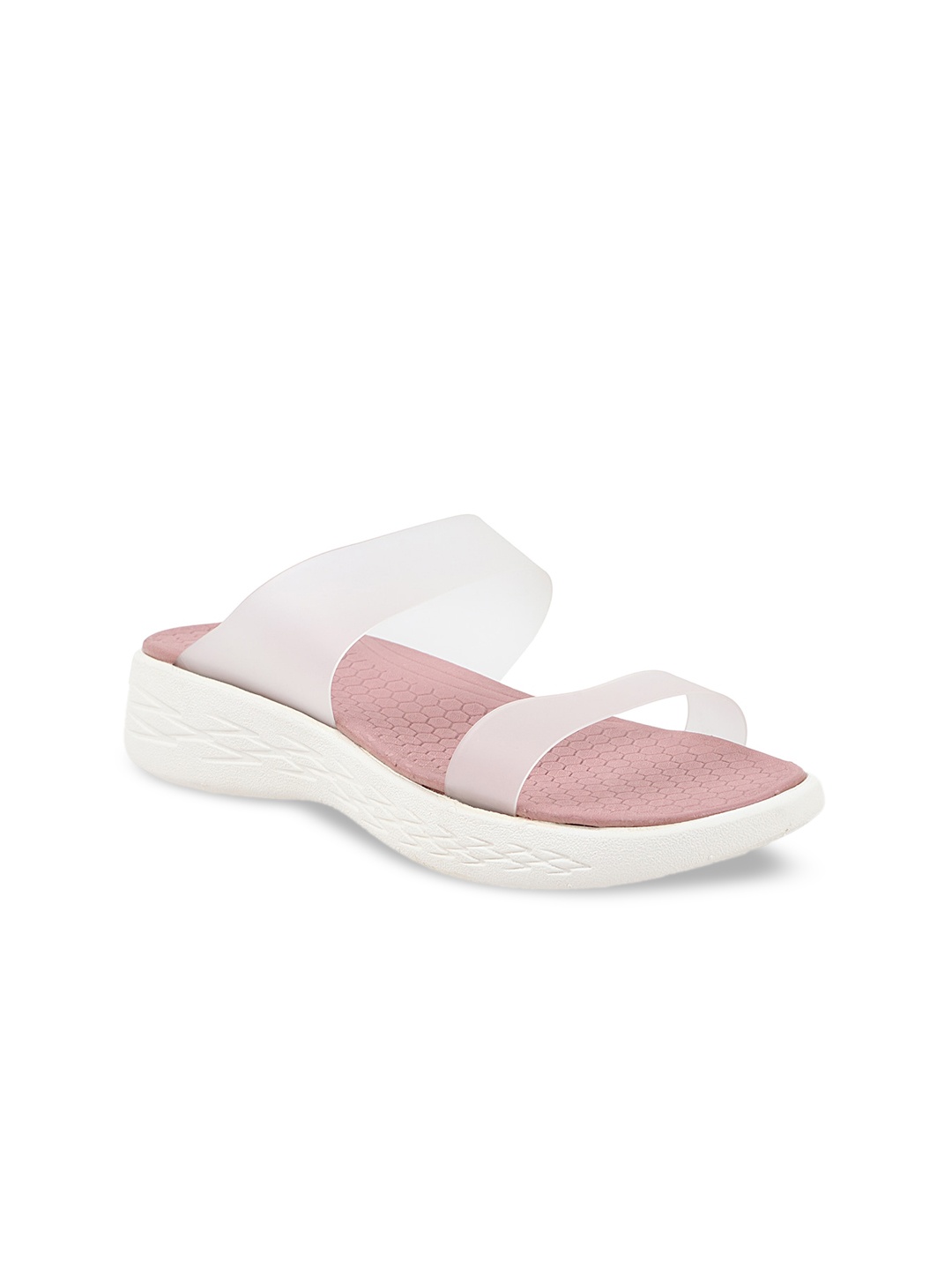

THE WHITE POLE Women Pink Ethnic Open Toe Flats