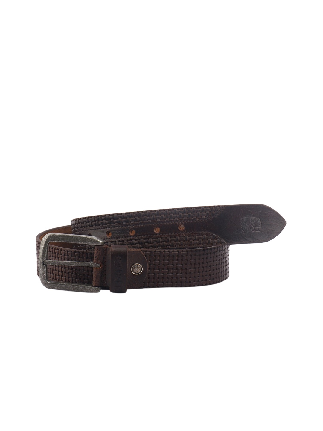 

Red Chief Men Brown Leather Belt