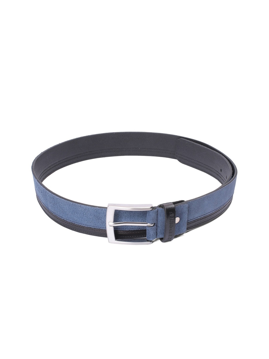 

Red Chief Men Black Leather Colorblocked Belt