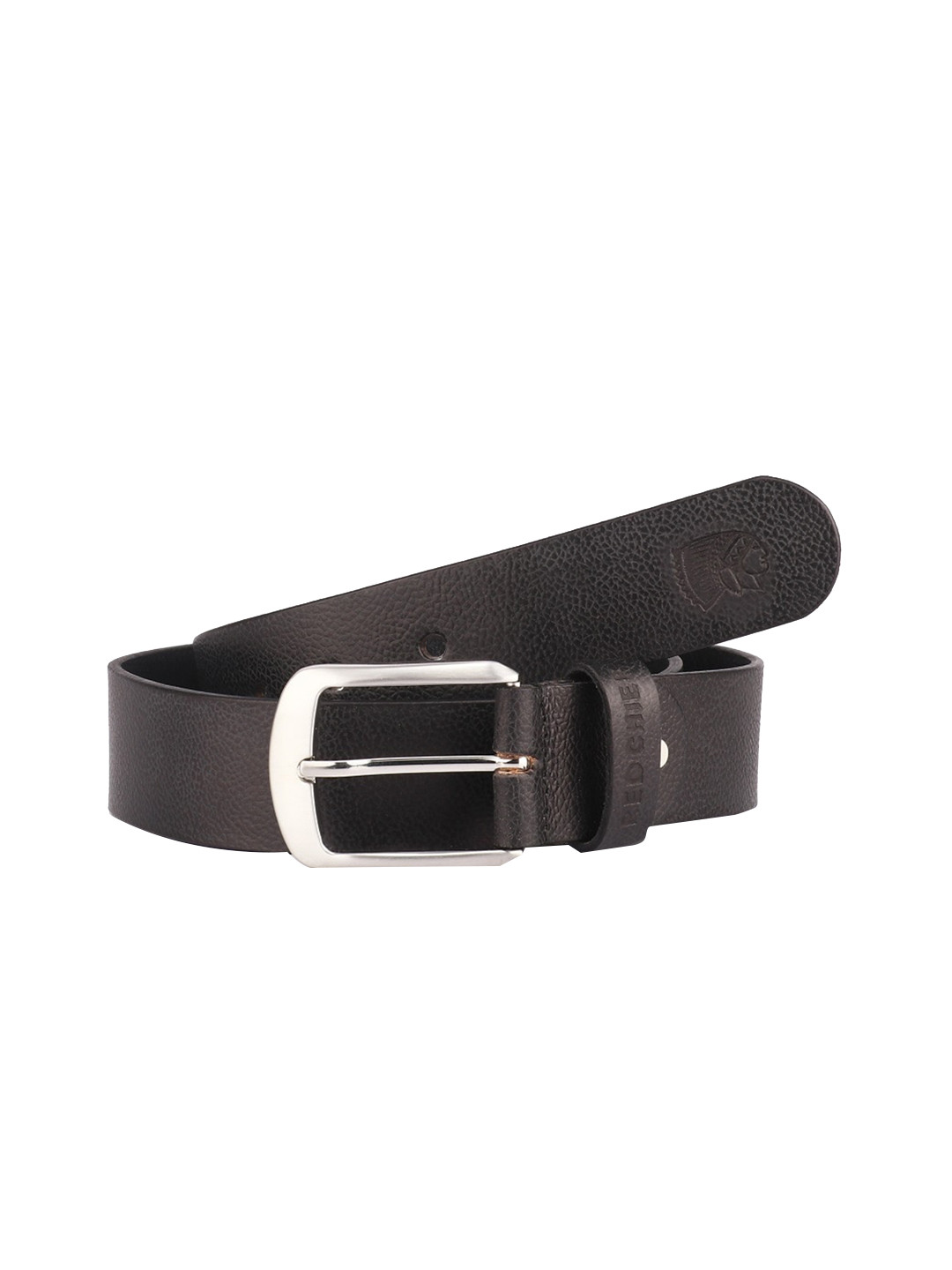 

Red Chief Men Black Textured Leather Formal Belt