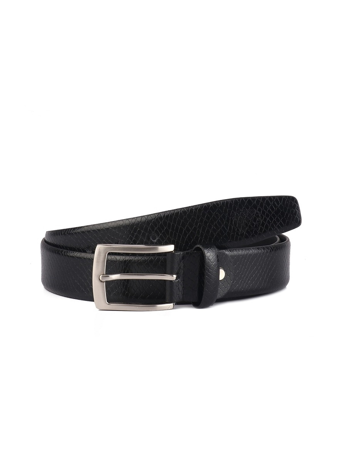 

Red Chief Men Black Textured Leather Formal Belt