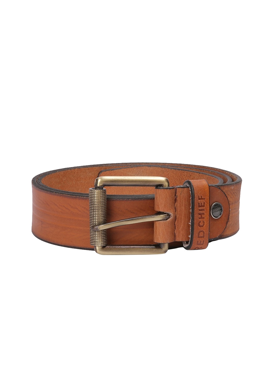 

Red Chief Men Brown Textured Leather Belt