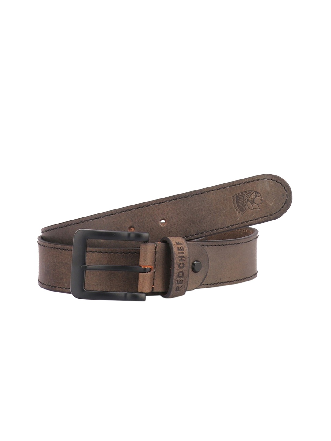 

Red Chief Men Grey Leather Belt