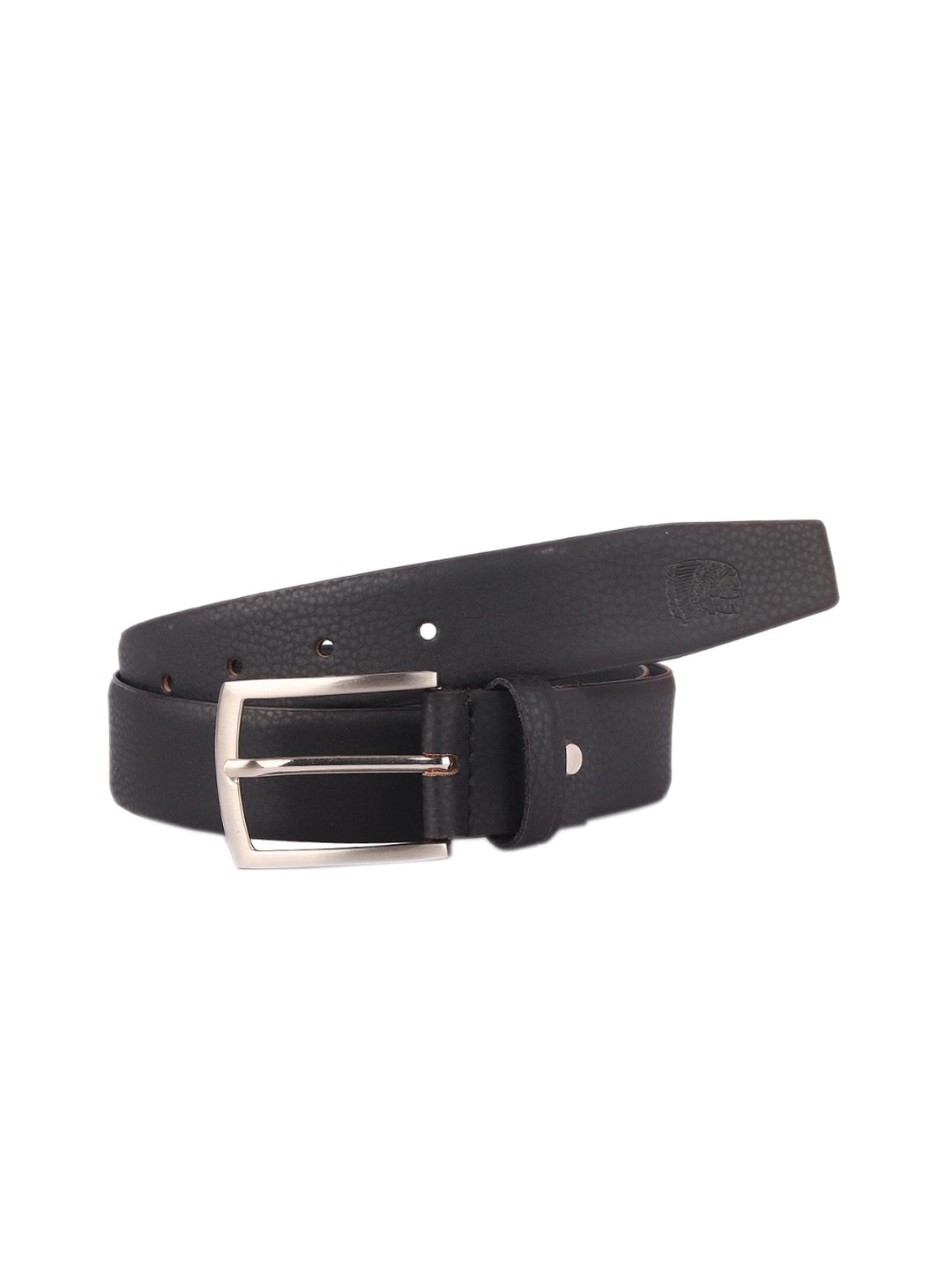 

Red Chief Men Black Textured Leather Belt