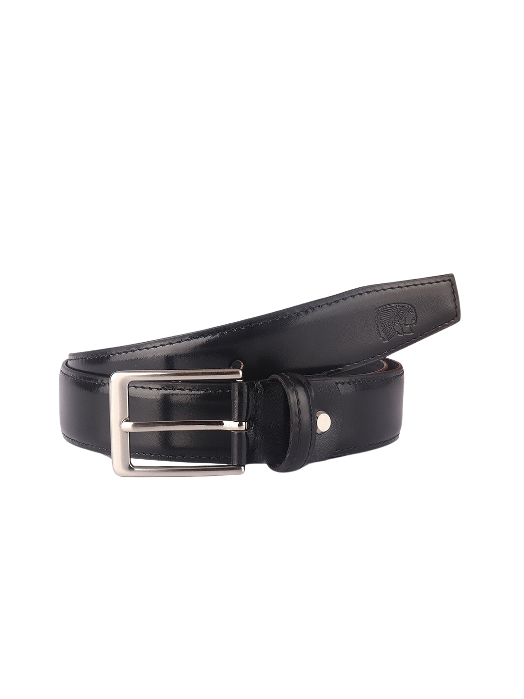 

Red Chief Men Black Leather Formal Belt