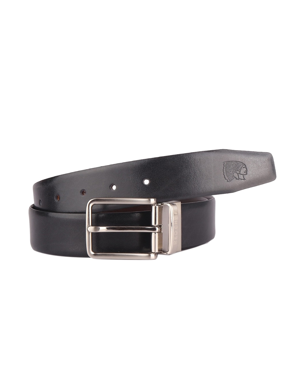 

Red Chief Men Brown & Black Leather Formal Reversible Belt