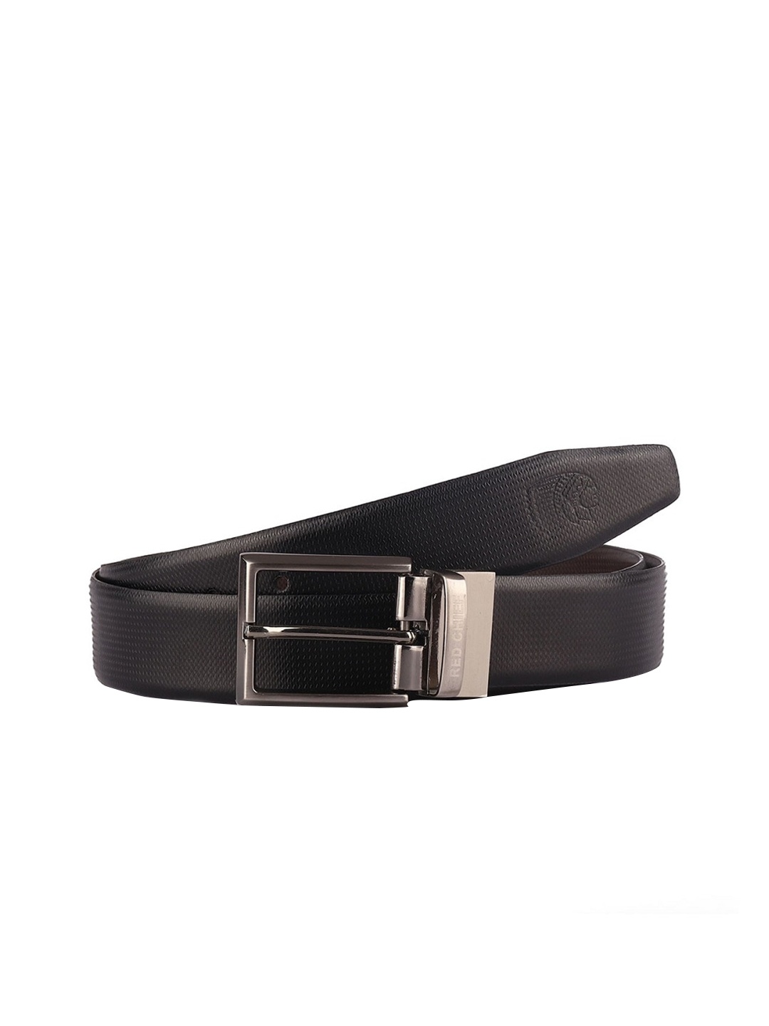 

Red Chief Men Black Leather Belt