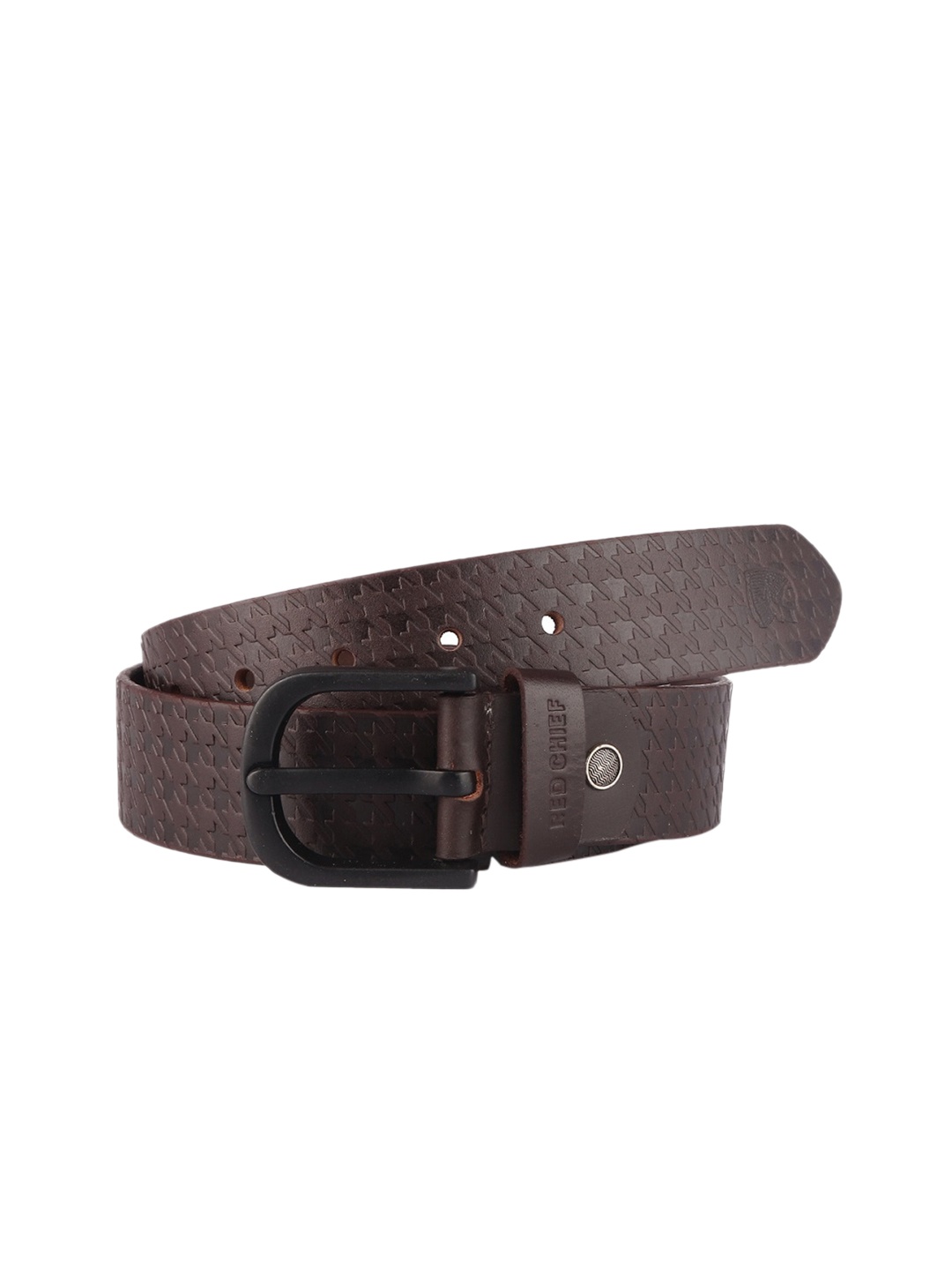 

Red Chief Men Brown Textured Leather Formal Belt