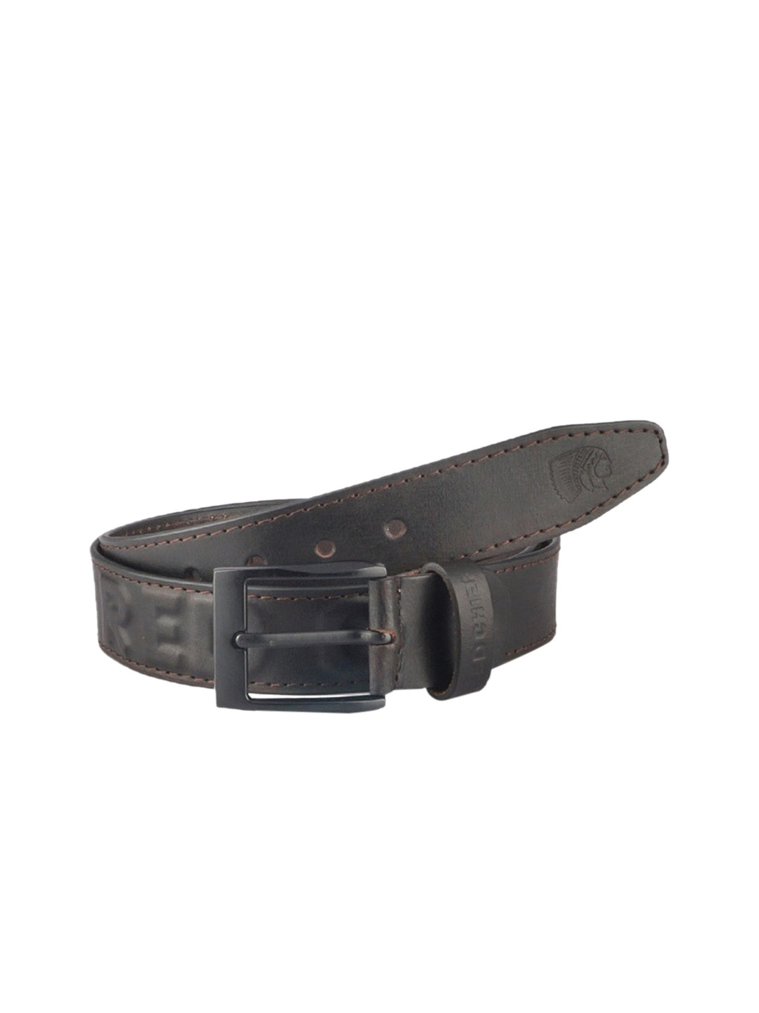 

Red Chief Men Brown Textured Leather Belt