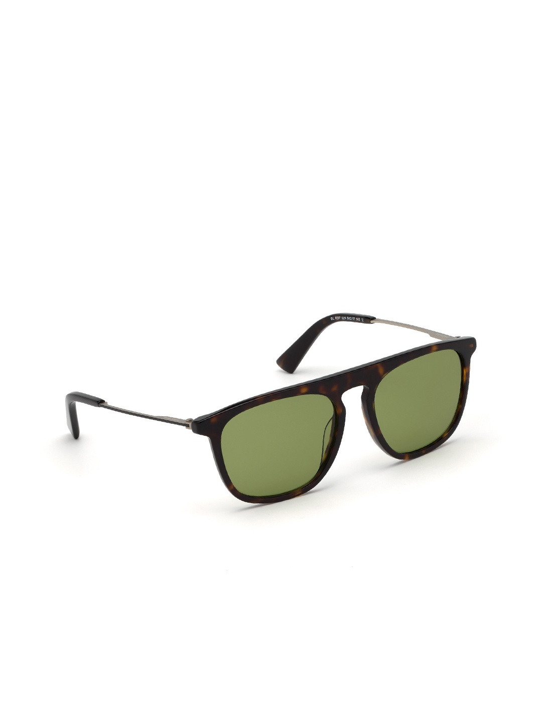 

DIESEL Unisex Green Lens & Brown Rectangle SunglassesDL0297 54 52N-Green
