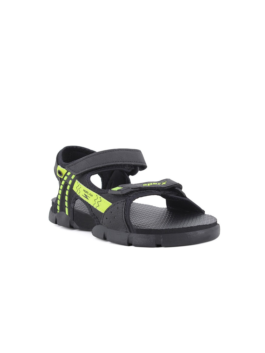 

Sparx Boys Black & Green Printed Sports Sandals