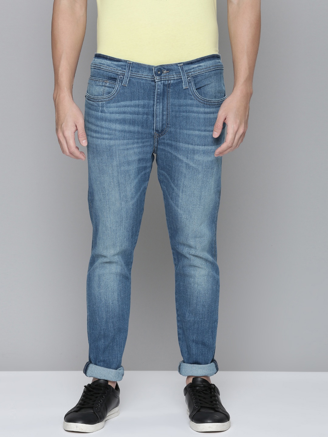 

Levis Men 512 Slim Fit Heavy Fade Stretchable Jeans, Blue