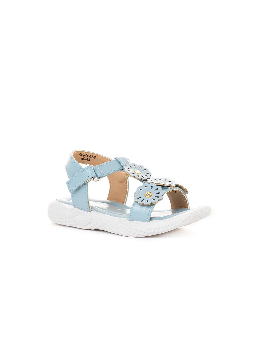 

Khadims Girls Embellished Open Toe Flats, Blue