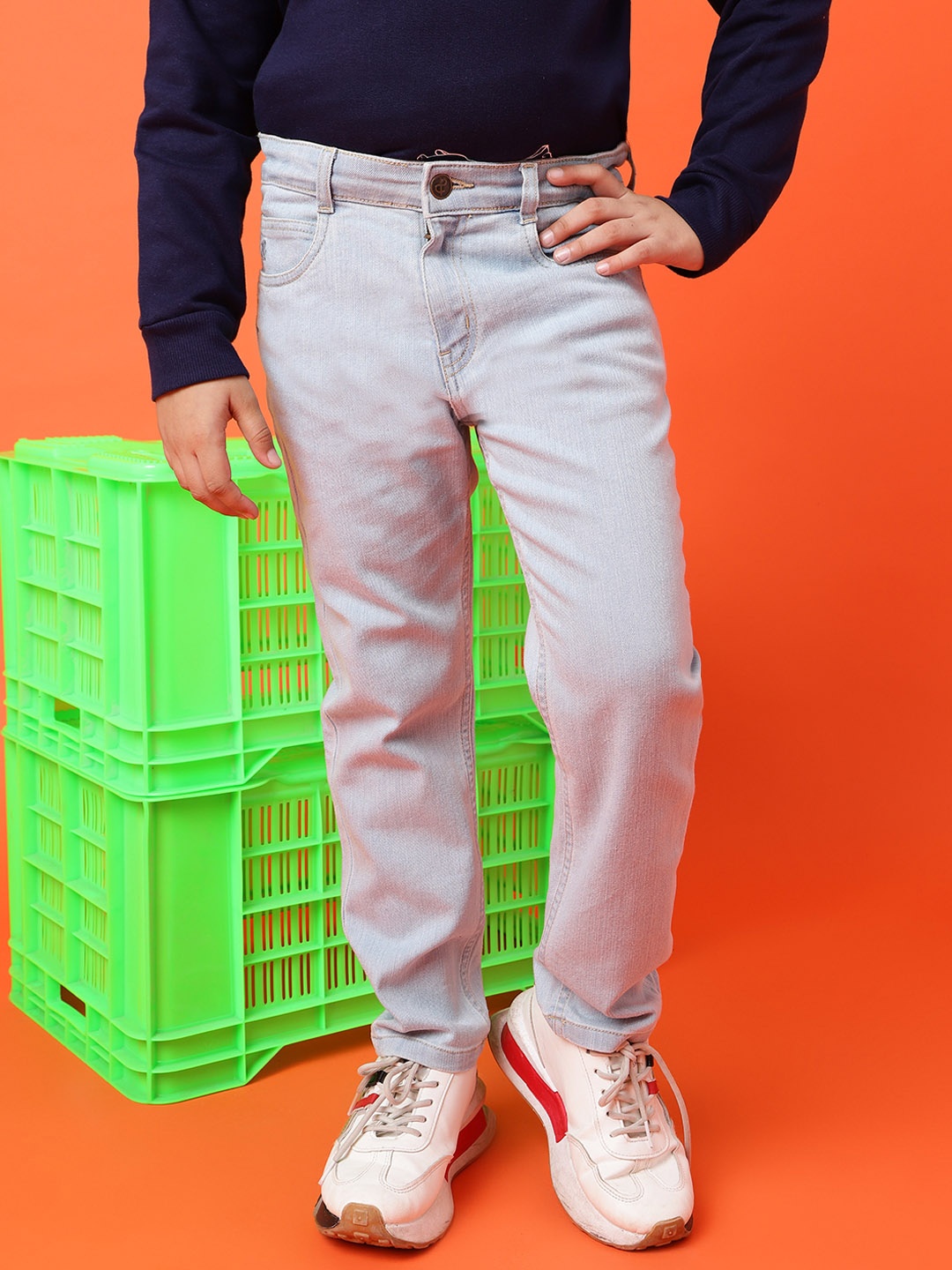 

TALES & STORIES Boys Blue Slim Fit Stretchable Jeans