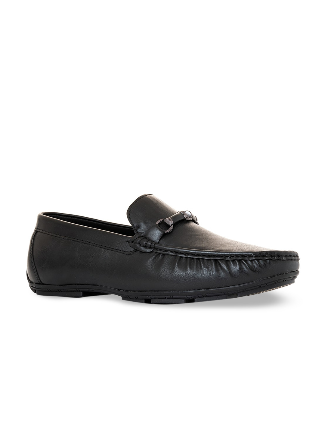 

Khadims Men Solid Slip On Loafers, Black