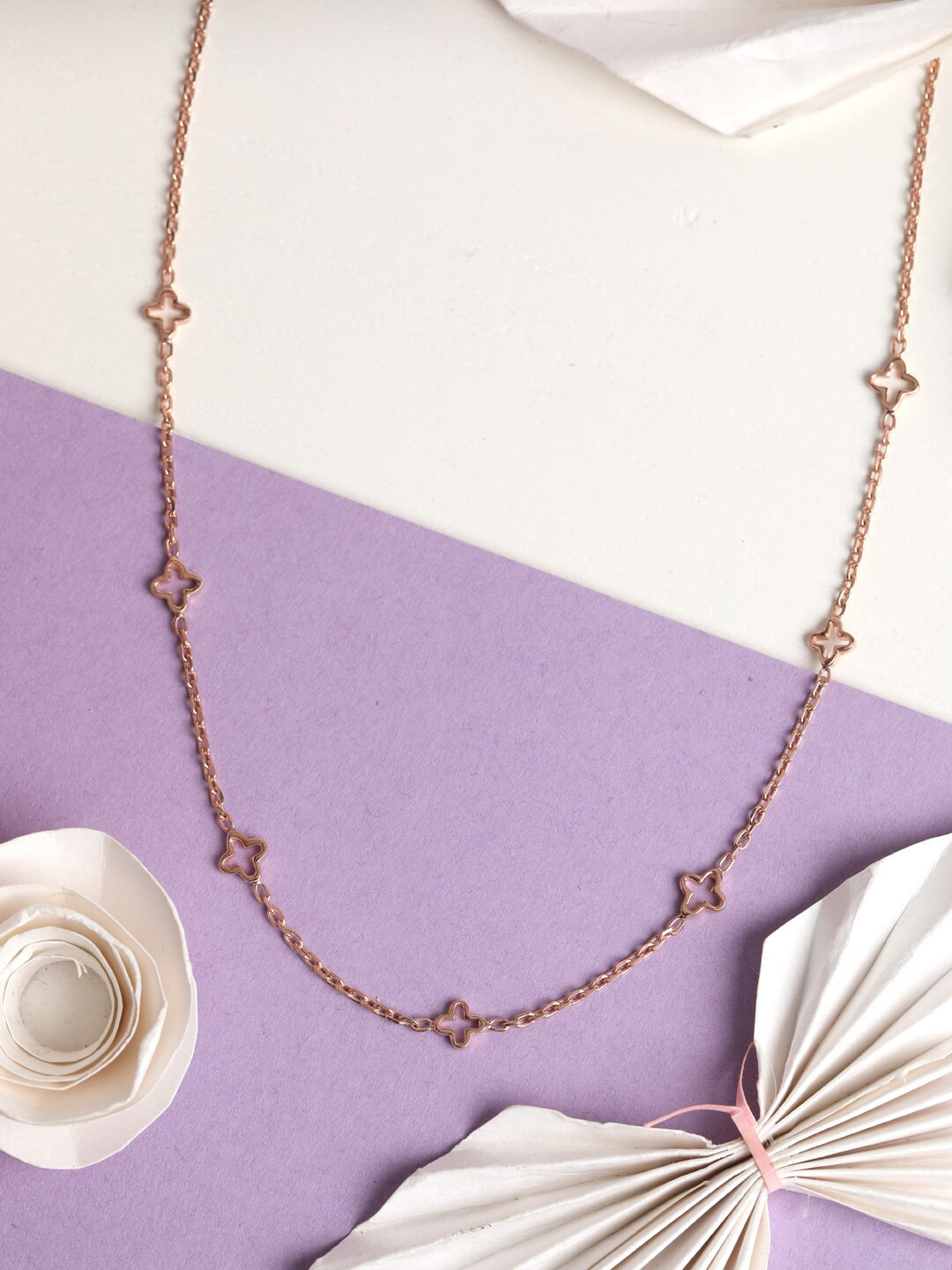 

Clara Women Rose Gold Sterling Silver Rose Gold-Plated Necklace