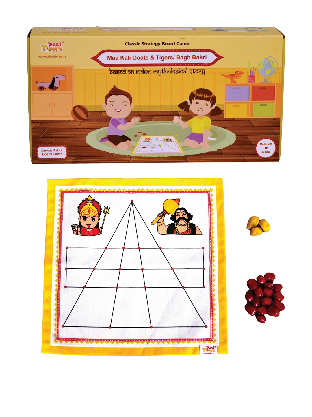 

Desi Toys Kids White Solid Board Activity Game