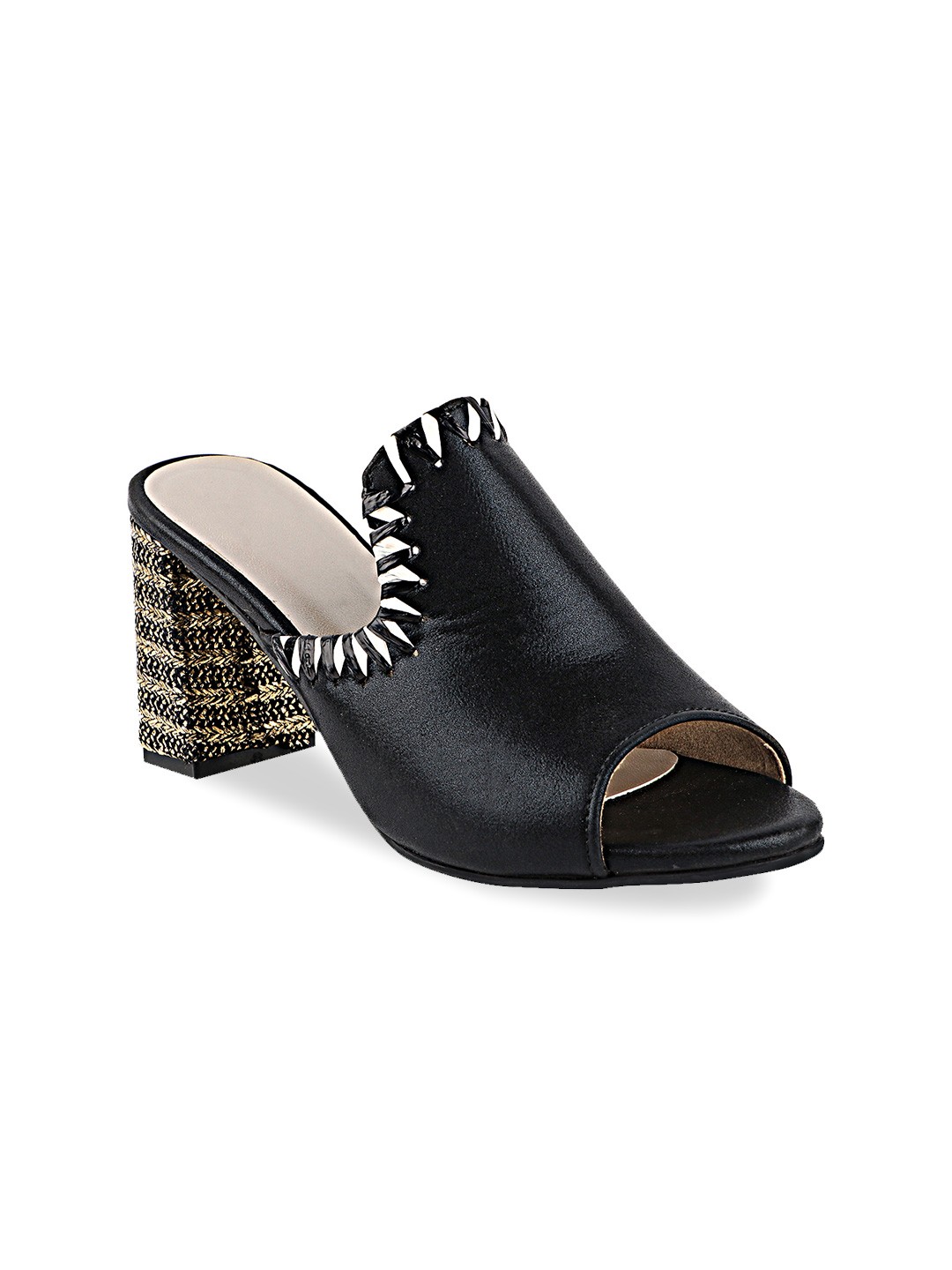 

THE WHITE POLE Party Block Mules, Black