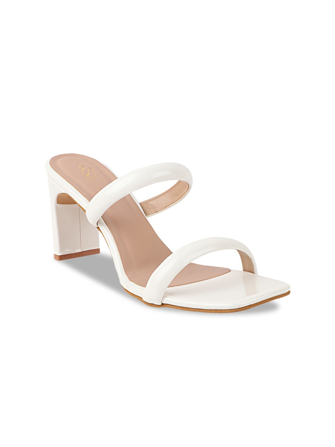 

THE WHITE POLE Women White Party Block Sandals