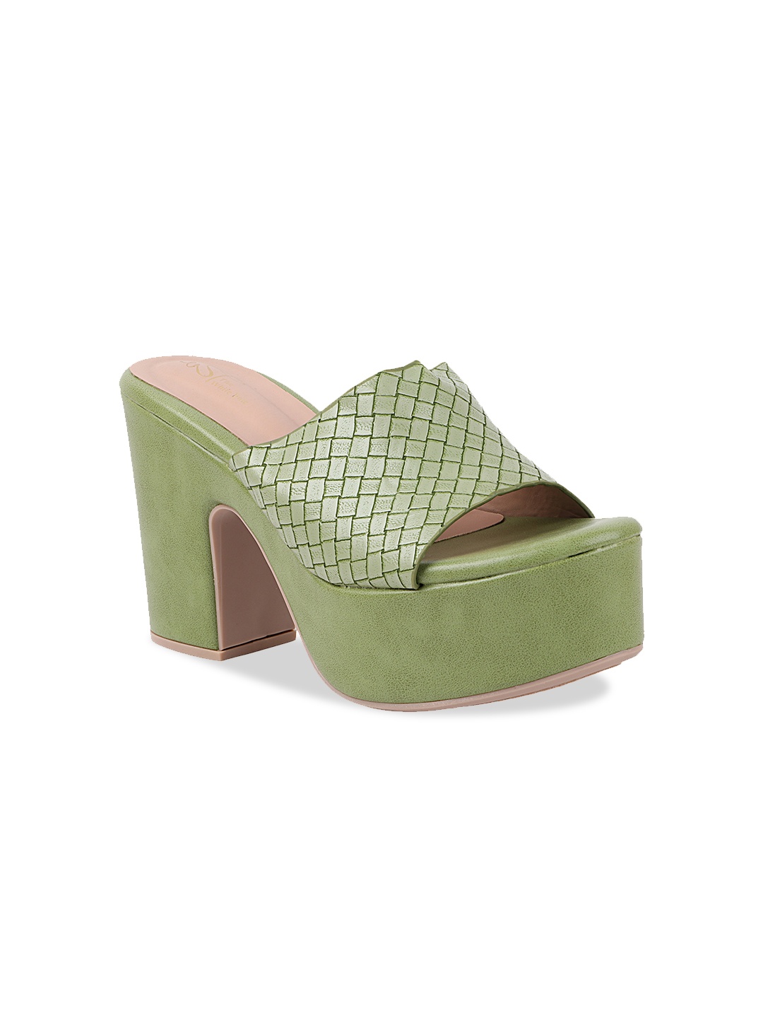 

THE WHITE POLE Party Wedge Heels, Green