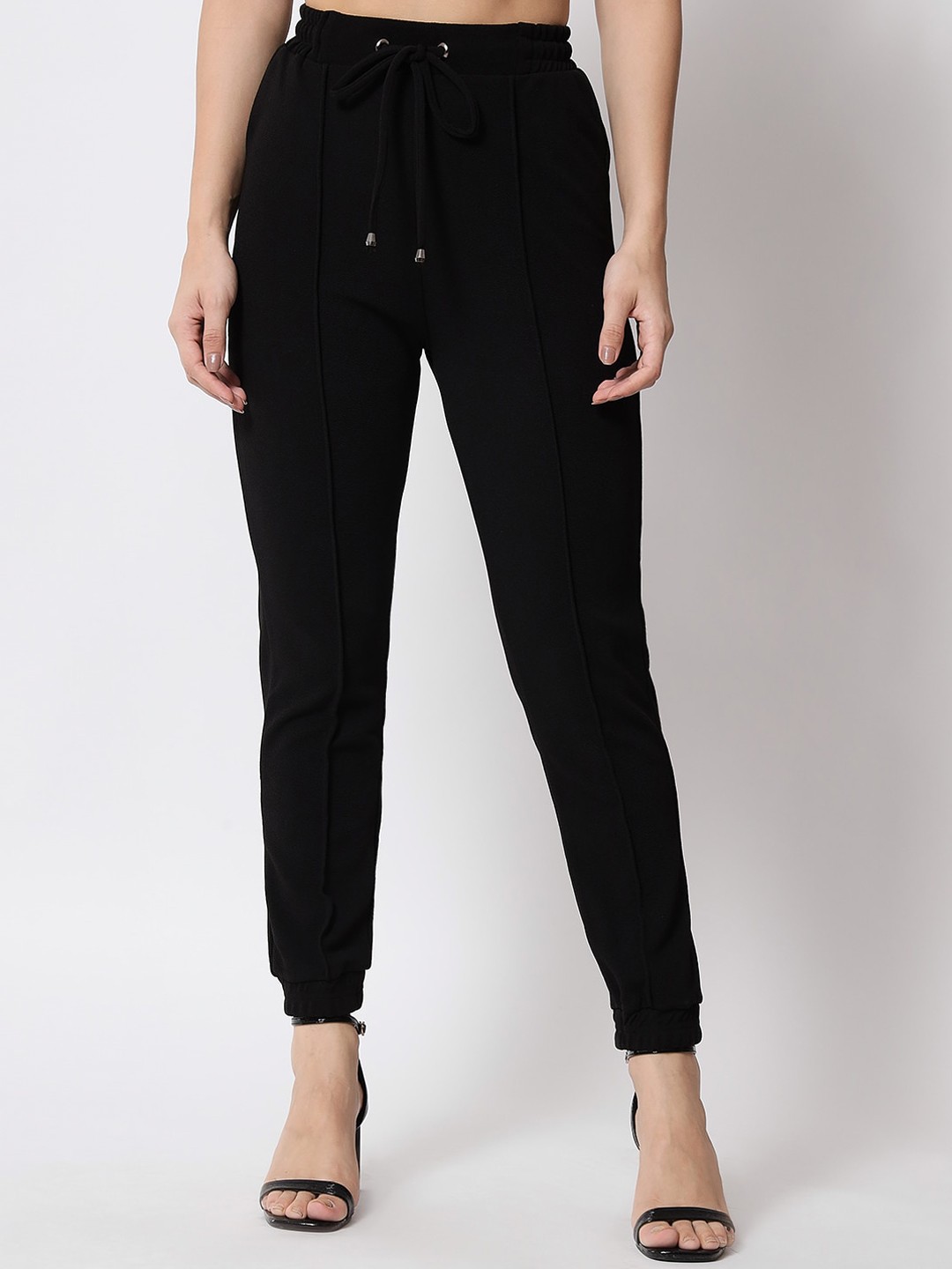 

Q-rious Women Black Joggers Trousers