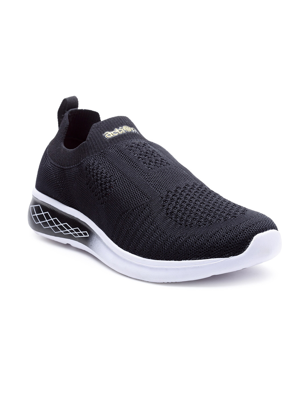 

Action Men Black Mesh Running Shoes