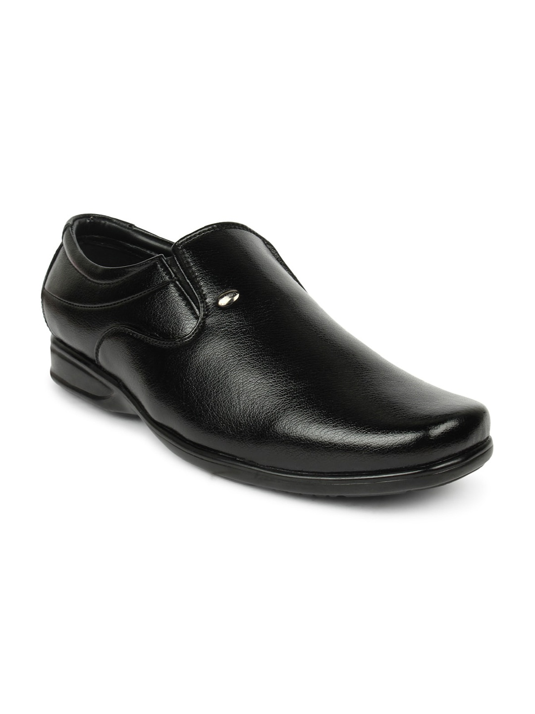 

Action Men Black Solid Formal Slip-Ons