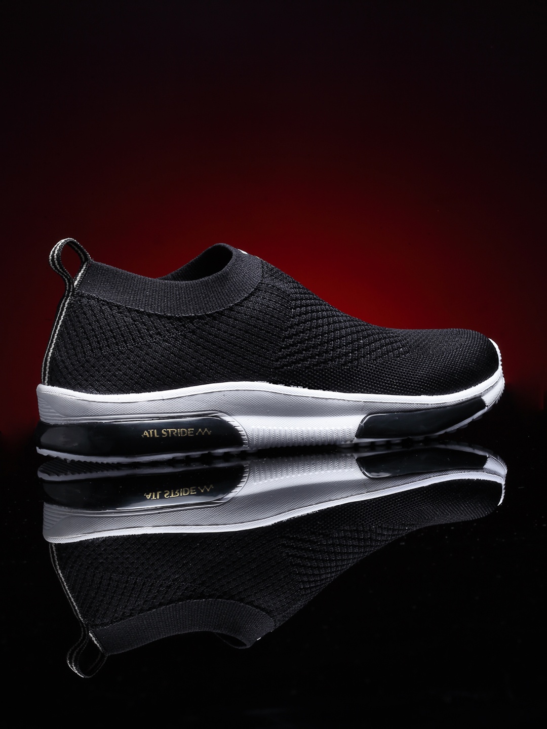 

Action Men Black Mesh Running Shoes