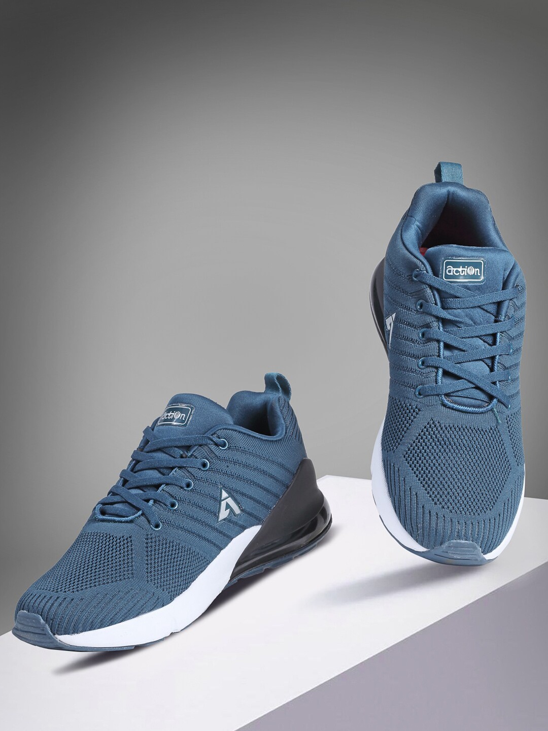 

Action Men Blue Mesh Running Lace-Up Non-Marking Lace-Ups Shoes