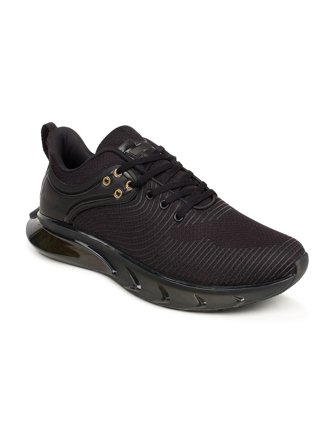 

Action Men Black Mesh Running Non-Marking Lace-Ups Shoes