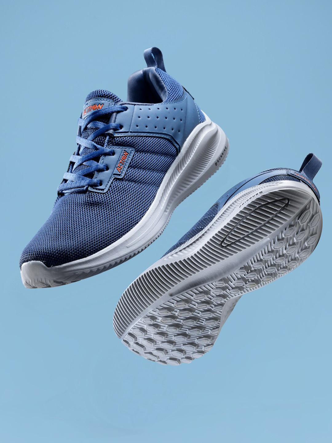 

Action Men Blue Mesh Running Non-Marking Lace-Ups Shoes