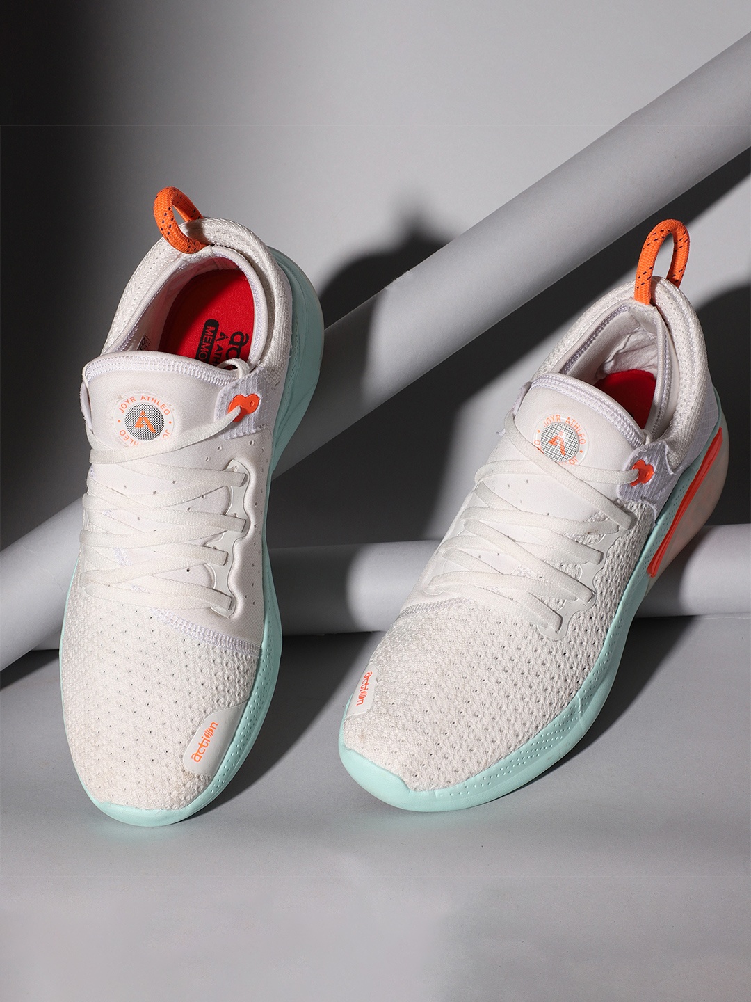 

Action Men White Mesh Running Non-Marking Lace-Up Shoes