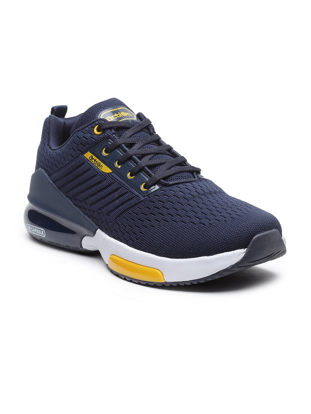 

Action Men Navy Blue Mesh Running Non-Marking Lace-Ups Shoes