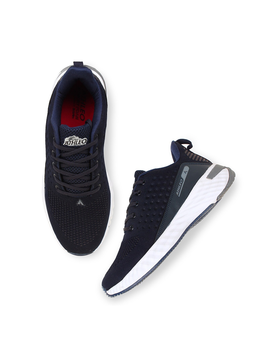 

Action Men Navy Blue Mesh Running Non-Marking Lace-Ups Shoes