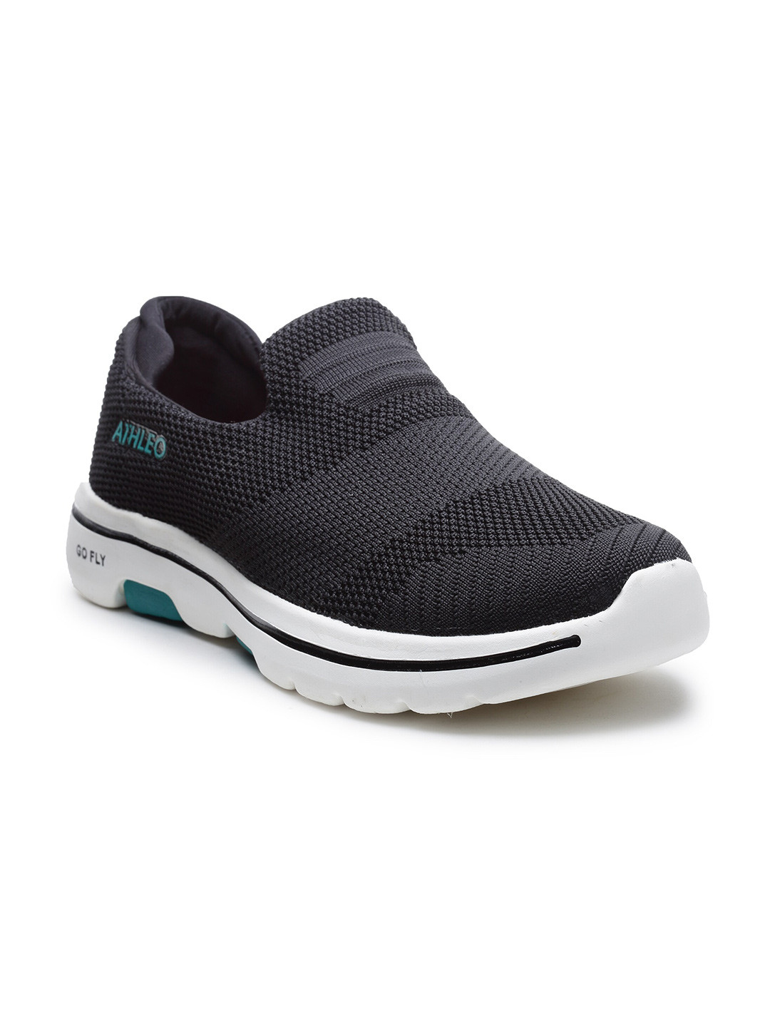 

Action Men Black Mesh Running Non-Marking Slip-On Shoes