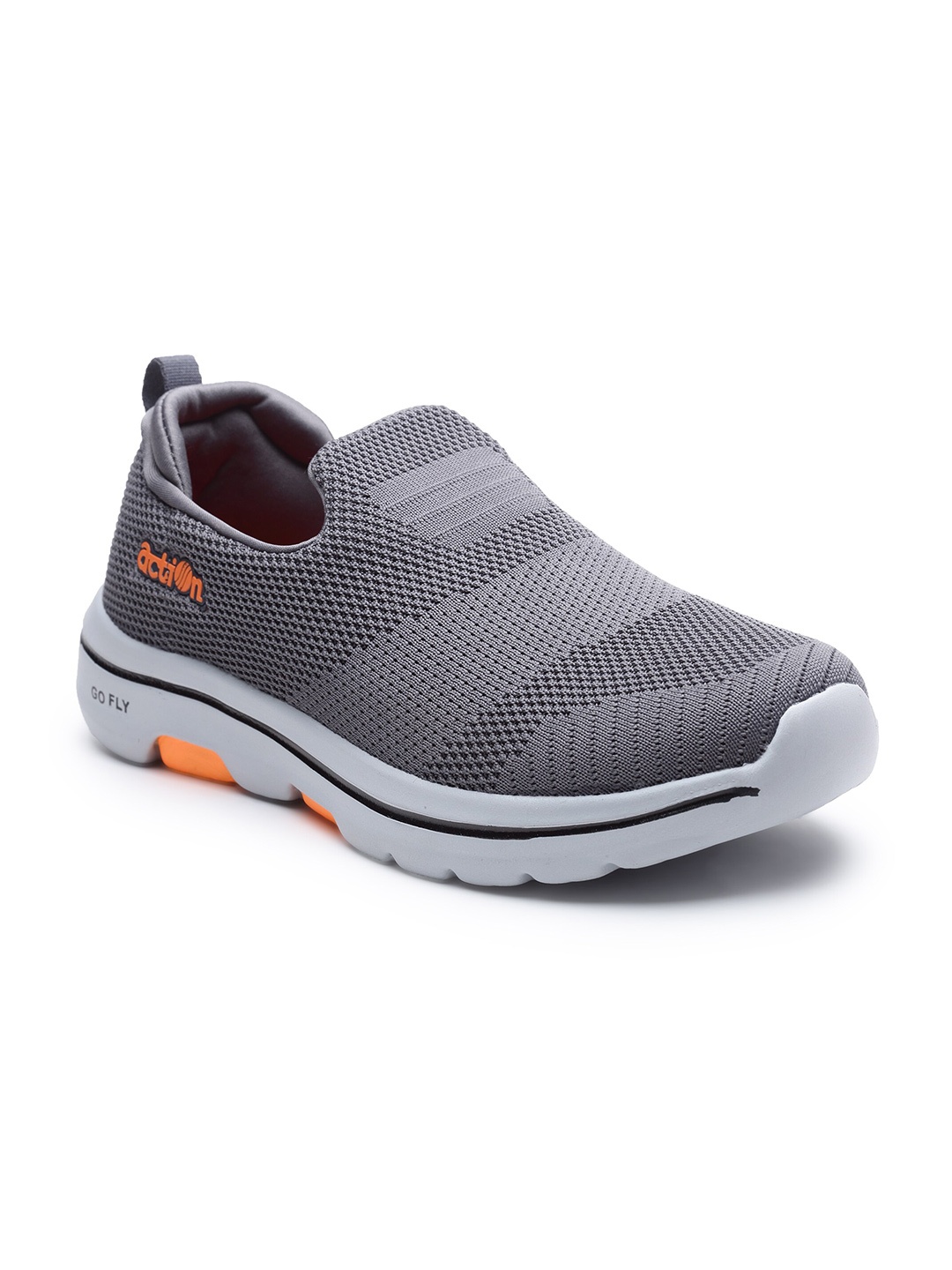 

Action Men Grey Mesh Running Non-Marking Slip-On Shoes