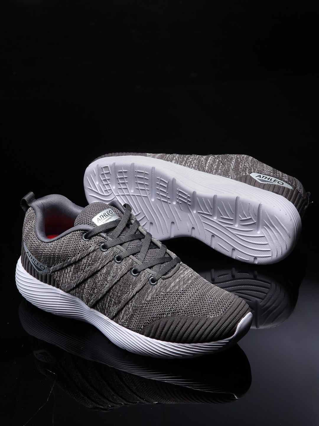 

Action Men Grey Mesh Running Non-Marking Lace-Ups Shoes