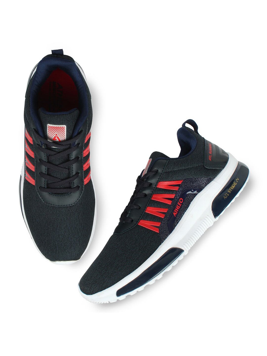 

Action Men Black Mesh Running Non-Marking Lace-Ups Shoes