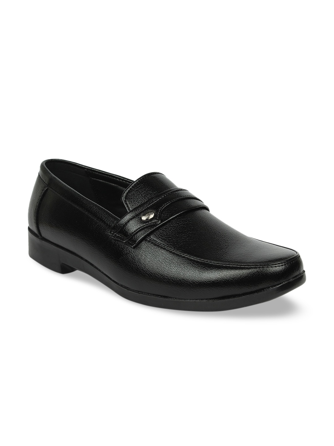 

Action Men Black Solid Formal Slip-Ons