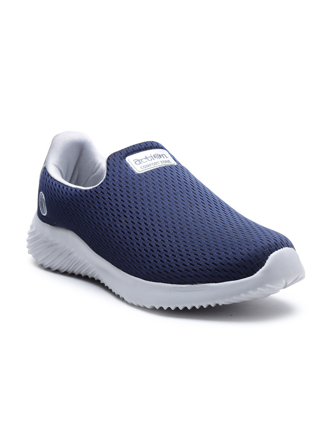 

Action Men Navy Blue Mesh Running Non-Marking Slip-On Shoes