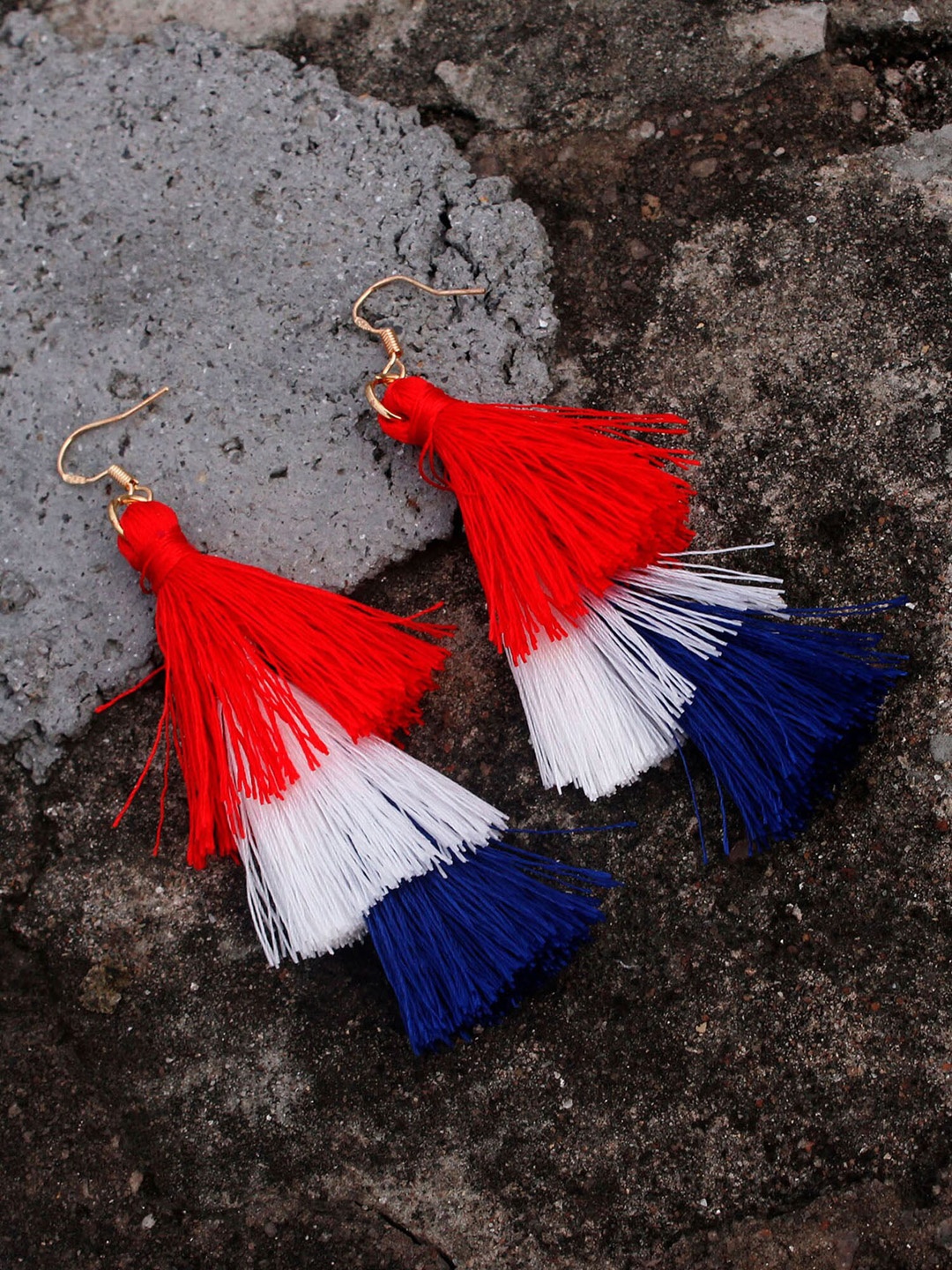 

Bellofox Contemporary Drop Earrings, Red
