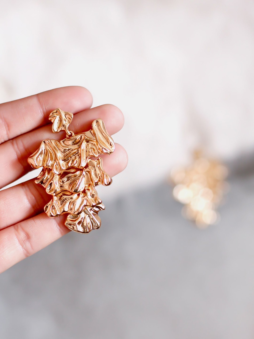 

Bellofox Women Gold-Toned Contemporary Drop Earrings