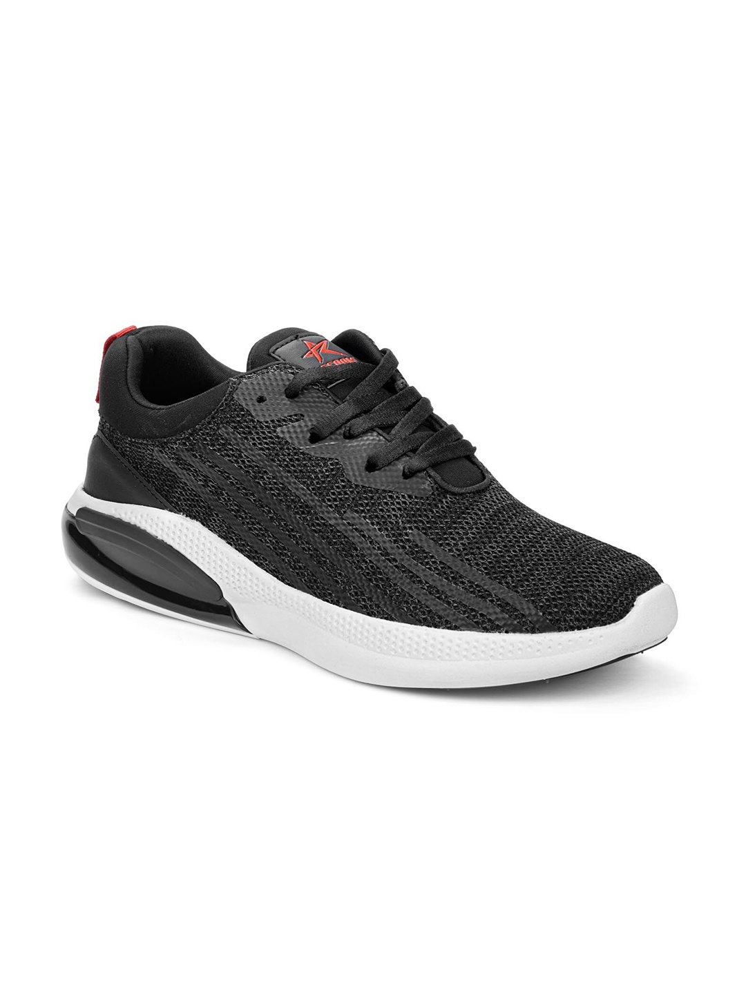 

REFOAM Men Black Mesh Running Non-Marking Shoes