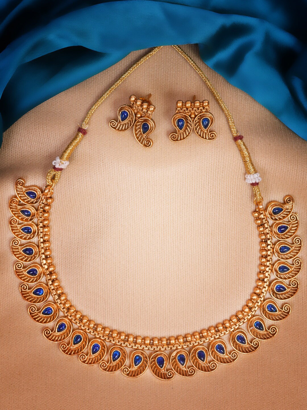 

GRIIHAM Gold-Plated Blue Jewellery Set