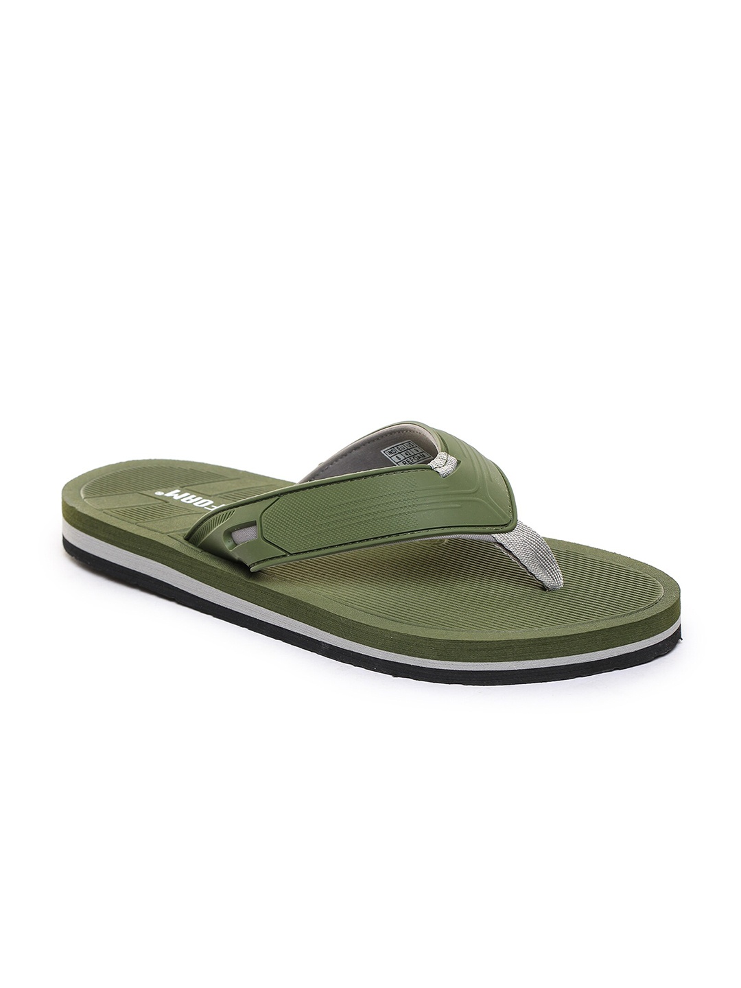 

REFOAM Men Green Rubber Thong Flip-Flops