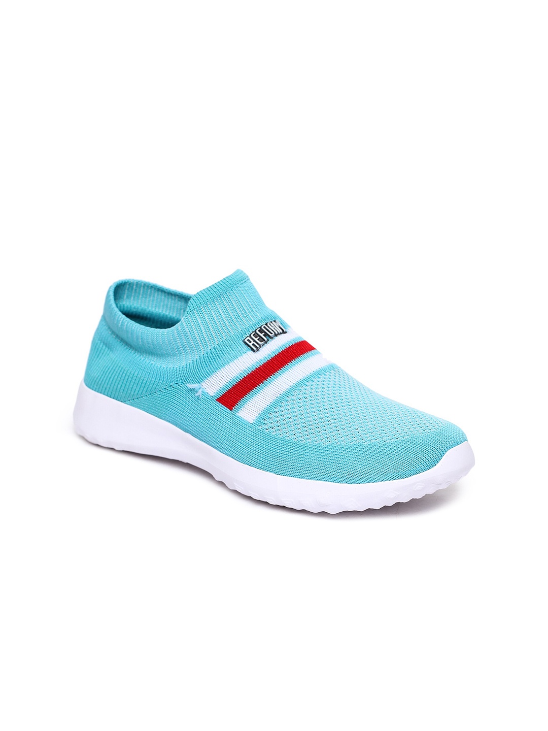 

REFOAM Women Woven Design Slip-On Sneakers, Blue